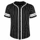 12 Packs Men's Pinstripe Baseball Jersey Tee Asst S-2xl - Men's Activewear