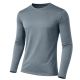 24 Packs Men's Long Sleeve Moisture Wicking Performance Crew Neck Tee Charcoal Size S - Men's Tee Shirts For Donation