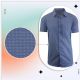 24 Packs Men's Short Sleeve Performance Stretch Printed Dress Shirts Asst S-2xl - Mens Polo Shirts