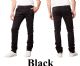 24 Packs Men's Slim Fit Cotton Stretch Chino Pants Black Assorted Size - Mens Pants