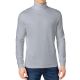 24 Packs Men's Long Sleeve Turtleneck T-Shirt Heather Grey S - Mens Thermals