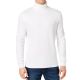 24 Packs Men's Long Sleeve Turtleneck T-Shirt White S - Mens Thermals