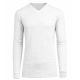 24 Packs Men's Long Sleeve WafflE-Knit V-Neck Thermal Shirt White Size S - Mens Thermals