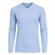 24 Packs Men's Long Sleeve WafflE-Knit V-Neck Thermal Shirt Sky Blue Size S - Mens Thermals