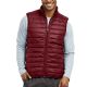 24 Packs Men's Packable Midweight Puffer Vest Wine Size XS - Men's Winter Jackets