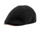 6 Pieces Plain Wool Duckbill Ivy Cap W/faux Leather Visor & Top Button Black - Fedoras, Driver Caps & Visor