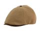 6 Pieces Plain Wool Duckbill Ivy Cap W/faux Leather Visor & Top Button Tan - Fedoras, Driver Caps & Visor