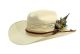 6 Pieces Western Cowboy Hats W/trim Band & Flower Off-White - Cowboy & Boonie Hat