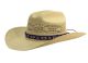 6 Pieces Western Cowboy Hats W/trim Natural - Cowboy & Boonie Hat