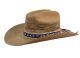 6 Pieces Western Cowboy Hats W/trim  Brown - Cowboy & Boonie Hat