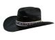 6 Pieces Western Cowboy Hats W/trim  Black - Cowboy & Boonie Hat