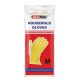 24 Pairs Yellow FlocK-Lined Latex Household Gloves - Kitchen Gloves