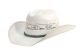 6 Pieces Western Cowboy Hats W/trim Band White - Cowboy & Boonie Hat