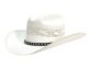 6 Pieces Western Cowboy Hats W/trim Band White - Cowboy & Boonie Hat