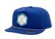 12 Pieces 5-Panel Waterproof Perforated Snapback Caps W/golf Patch Royal - Baseball Caps & Snap Backs