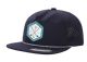 12 Pieces 5-Panel Waterproof Perforated Snapback Caps W/golf Patch Navy - Baseball Caps & Snap Backs