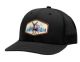 12 Pieces 6-Panel Truck Mesh Snapback Caps With Deer Patch Black - Baseball Caps & Snap Backs