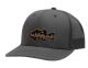 12 Pieces 6-Panel Truck Mesh Snapback Caps With Fish Patch Gray - Baseball Caps & Snap Backs