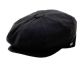 12 Pieces Solid Color Cotton Newsboy Cap Black - Fedoras, Driver Caps & Visor