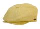 12 Pieces 100% Linen Newsboy Cap Yellow - Fedoras, Driver Caps & Visor