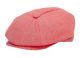 12 Pieces 100% Linen Newsboy Cap Red - Fedoras, Driver Caps & Visor