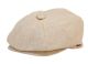 12 Pieces 100% Linen Newsboy Cap Khaki - Fedoras, Driver Caps & Visor