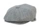 12 Pieces 100% Linen Newsboy Cap Dark Gray - Fedoras, Driver Caps & Visor