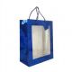 12 Pieces Holographic Blue Gift Bags 10" X 12" X 5" - Gift Bags Hologram