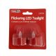 48 Pieces Flickering LED Tealights Red 2-Pack - Lamps and Lanterns