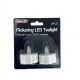 48 Pieces Flickering LED Tealights White 2-Pack - Lamps and Lanterns