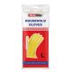 24 Pairs Yellow FlocK-Lined Latex Household Cleaning Gloves Large - Kitchen Gloves