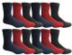 Yacht & Smith Women's Cotton Assorted Thermal Crew Socks Size 9-11