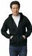 Unisex Black Zipper Hoodie Cotton Fleece Lining 280gsm Assorted Sizes S-2x
