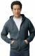 Unisex Charcoal Zipper Hoodie Cotton Fleece Lining 280gsm Assorted Sizes S-2x