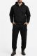 Cotton Fleece Cargo Jogger And Zipper Hoodie Set In Black Assorted Sizes M- 2xl