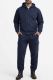 Cotton Fleece Cargo Jogger And Zipper Hoodie Set In Navy Assorted Sizes M- 2xl