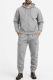 Cotton Fleece Cargo Jogger And Zipper Hoodie Set In Heather Gray Assorted Sizes M- 2xl