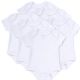 24 Pieces Baby Bodysuit - White Only 6 Months - Baby Apparel