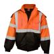 6 Pieces of Big Mens Highviz Class 3 Heavy Weight Padded MultI-Pocket Hooded Jacket Orange