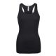 72 Pieces Ladies Cotton Ribbed Knit Racerback Tank Top Black Large - Womens Camisoles & Tank Tops