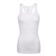 72 Pieces Ladies Cotton Ribbed Knit Racerback Tank Top White Large - Womens Camisoles & Tank Tops