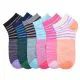 432 Pairs Mamia Spandex Socks (linear) 6-8 - Womens Crew Sock