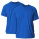 Men's Cotton Short Sleeve T-Shirt Size 5X-Large - Blue
