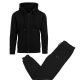 12 Packs Men's Fleece Lined 2 Piece FulL-Zip Hoodie And Jogger Set Black Size 2XLarge - Men's Winter Jackets