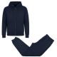 12 Packs Men's Fleece Lined 2 Piece FulL-Zip Hoodie And Jogger Set Navy Size 2XLarge - Men's Winter Jackets