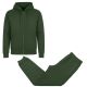 12 Packs Men's Fleece Lined 2 Piece FulL-Zip Hoodie And Jogger Set Olive Size 2XLarge - Men's Winter Jackets