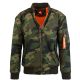 12 Packs Men's Heavyweight MA-1 Flight Bomber Jacket Camouflage Size 4XL - Mens Jackets