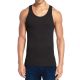 24 Packs Men's Heavyweight Ribbed Tank Top Black Size L - Mens Undershirts