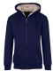 8 Packs Men's Heavyweight Sherpa FleecE-Lined Full Zip Hoodie Navy L - Mens Sweat Shirt