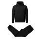 12 Packs Men's Heavyweight Soft Fleece Pullover Hoodie & Jogger Set Black Size XL - Mens Sweat Shirt